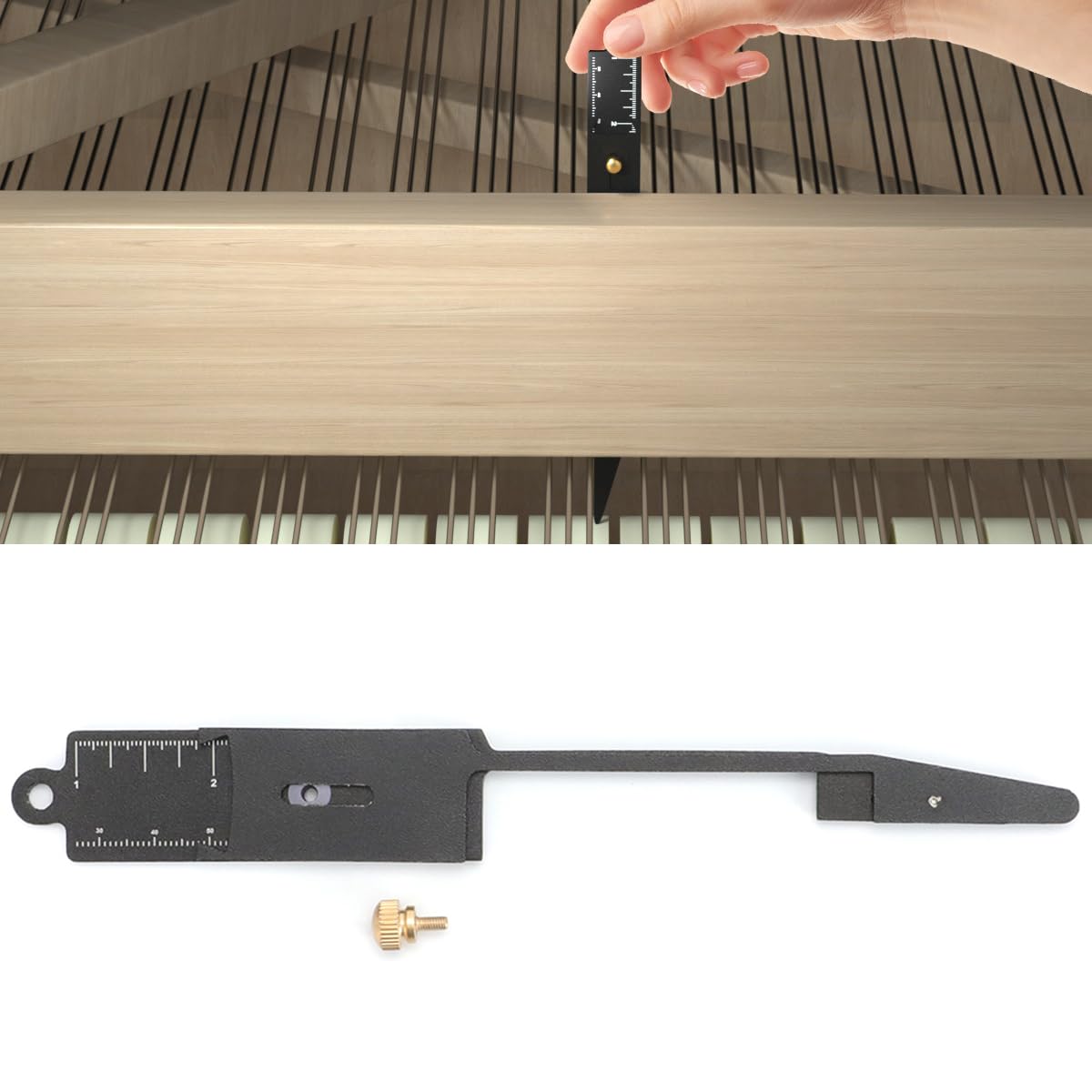 Photo 1 of Replacement Adjustable For Grand Piano Hammer Blow Gauge - Professional Regulating Tool (1.5" to 2" Range)
