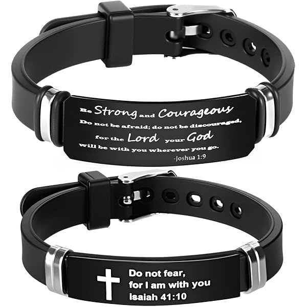 LiFashion Men's Black Paracord Survival Bracelet With Stainless Steel Cross & Bible Verse Engraving - Adjustable For Hiking, Camping, Gifts - View #10