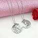 YOUFENG I Love You to the Moon and Back Mother Daughter Moon Love Heart Necklace Pendant 2PC,Mothers Day Gifts (Mom daughter necklace)