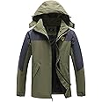 GIISAM Rain Jacket for Men, Mens Waterproof Raincoat Lightweight Rain Jackets Outdoor Rain Coat Windbreaker with Hood