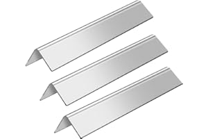 GasSaf 15.3inch Flavorizer Bar Replacement for Weber 7635, Spirit 200 Series, Spirit E-210, S-210, E-220, S-220 with Front Controls Panel, 3-Pack Stainless Steel Flavor Bar(15.3"x3.5"x2.5")