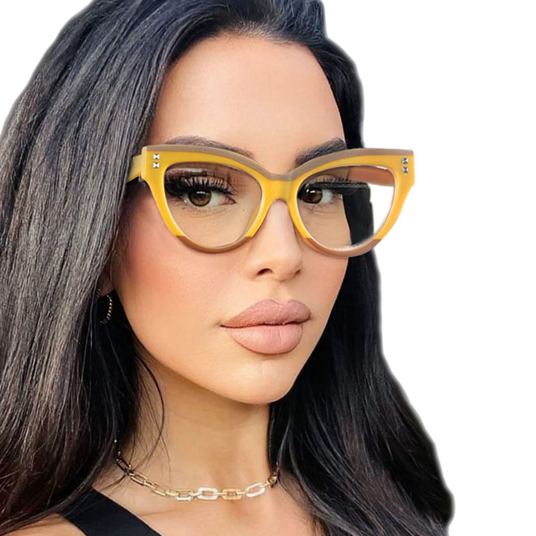 Mua Stylish Blue Light Glasses Non Prescription Frames for Women Cat Eye Fake Glasses Computer