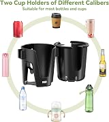 KDD Pram Cup Holder with Phone Holder 3 in 1 Universal Stroller Cup view 3