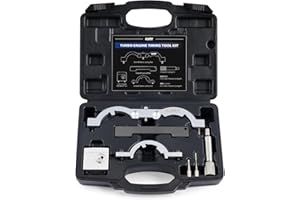 Orion Motor Tech Turbo Engine Timing Tool Kit, Camshaft Alignment and Locking Tool Set, Timing Belt Kit Compatible with 1.0L 1.2L 1.4L Chevy Cruze Vauxhall Opel More, 7pc Timing Chain Replacement Set