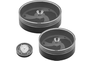 2Pcs Portable Watch Face Storage Boxes in Two Sizes Organizer, Watch Case Holder Roll Dust-Proof & Scratch-Proof Movement Sup