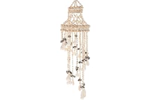 Roleader Sea Shell Wind Chime Mobile with Hanging Shells for Home and Cafe Decoration