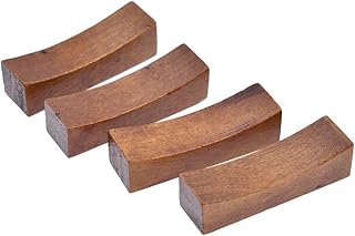 YNuth 4 Stück Holz Essstäbchen Bank Ablage Küche Restaurant Eßgeräte Japanisch