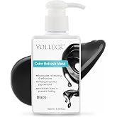 VOLLUCK Hair Color Depositing Conditioner, Color Depositing Hair Mask Black | 3-in-1, Color +Cienditioner, Semi-Permanent, Cruelty-free, Softness, for All Hair Types, Vivid Color, Natural Finish