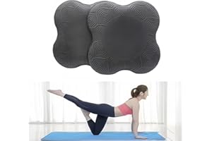 Kenhihi Yoga Knee Guards (Set of 2) - Male and Female Yoga Props and Accessories for Fitness, Travel, Meditation, Kneeling, Balance, Floor, Pilates Pads for Knee and Elbow