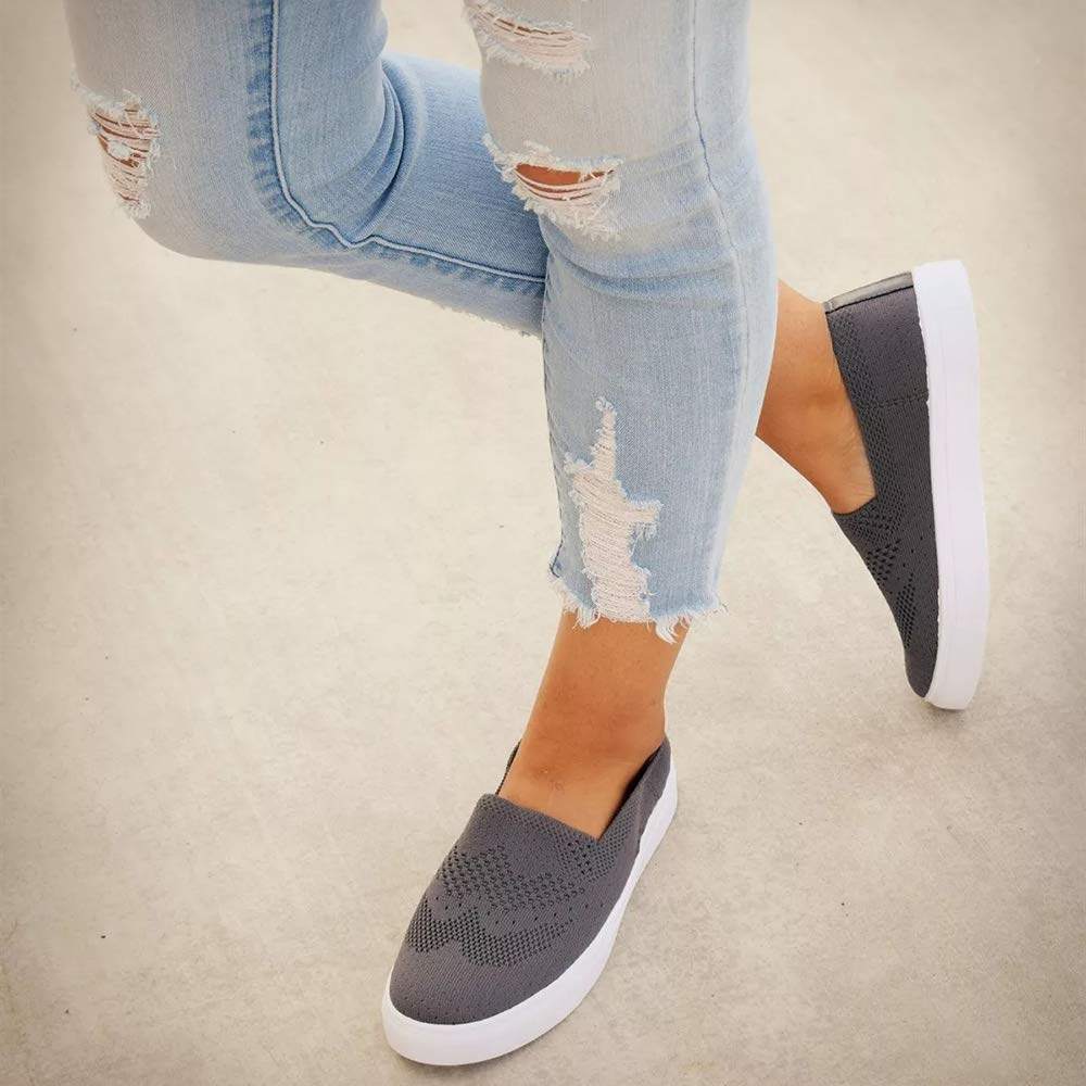 LAICIGO Flats Cushioned Insole Casual Slip-On Loafers Sneakers Shoes Closed Toe - Image 3