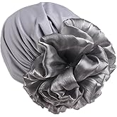 YRANXQUN Turban Headwrap Hats for Women - Twist Solid Flower Caps Pre Tied Chemo Beanies Headwear for Cancer Headcover