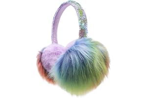 BUTITNOW Womens Girls Winter Outdoor Furry Ear Warmers Warm Fluffy Ear Muffs Cute Faux Fur Earmuff for Boys Girls