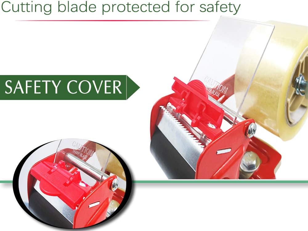 Packing Tape Dispenser Gun–Ergonomic Heavy Duty, 2 Inch Wide, Elepa Sealing Cutter, Used for Warehouse Storage Packaging, Carton Sealing. : Office Products