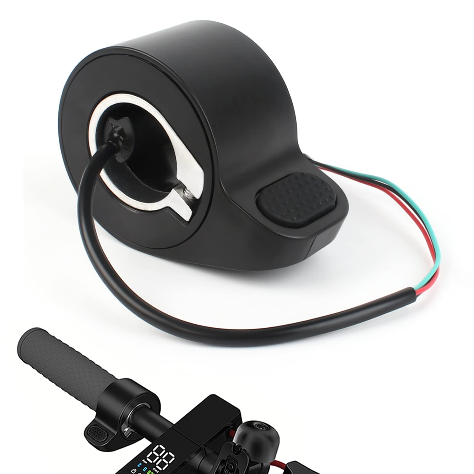Heilok Thumb Throttle Accelerator Electric Scooter Finger Throttle Accelerator Replacement Accessories Compatible With Xiao Mi M365 / M365 Pro Electric Scooter Black