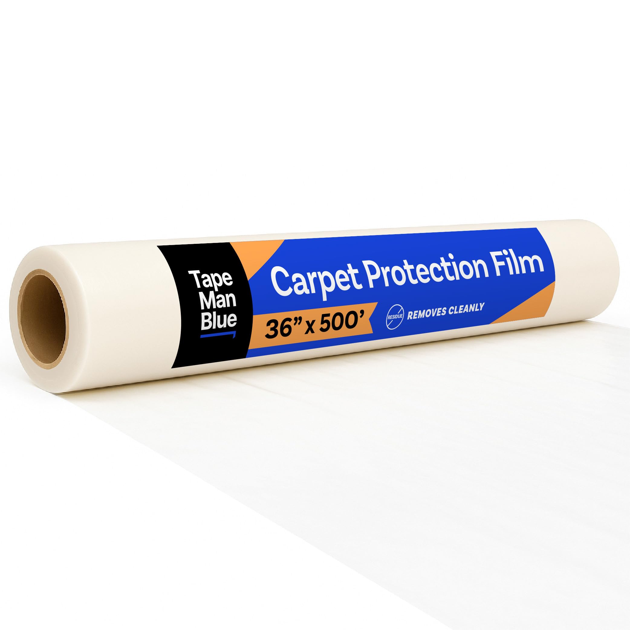 Photo 1 of Carpet Protector Film, 36 inch x 500 feet, Made in The USA, Self Adhesive Carpet Protection Film with Easy Unwind and Clean Removal, Strong and Durable Covering for Construction