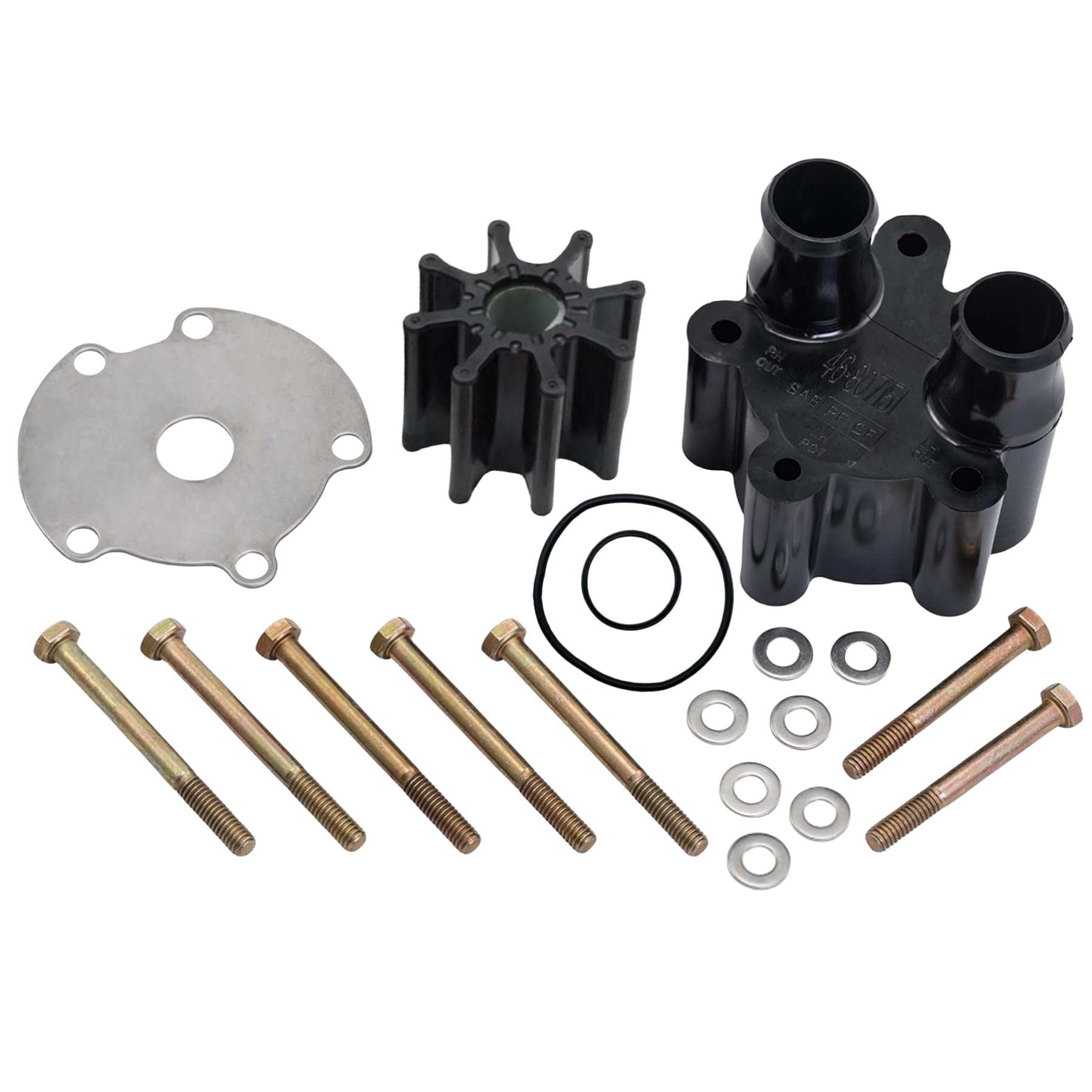 Photo 1 of GHmarine 18-3150 Water Pump Impeller Kit with Plastic Housing Body for MerCruiser Alpha Bravo I II III GLM Boat Engines 46-807151A14 807151A7