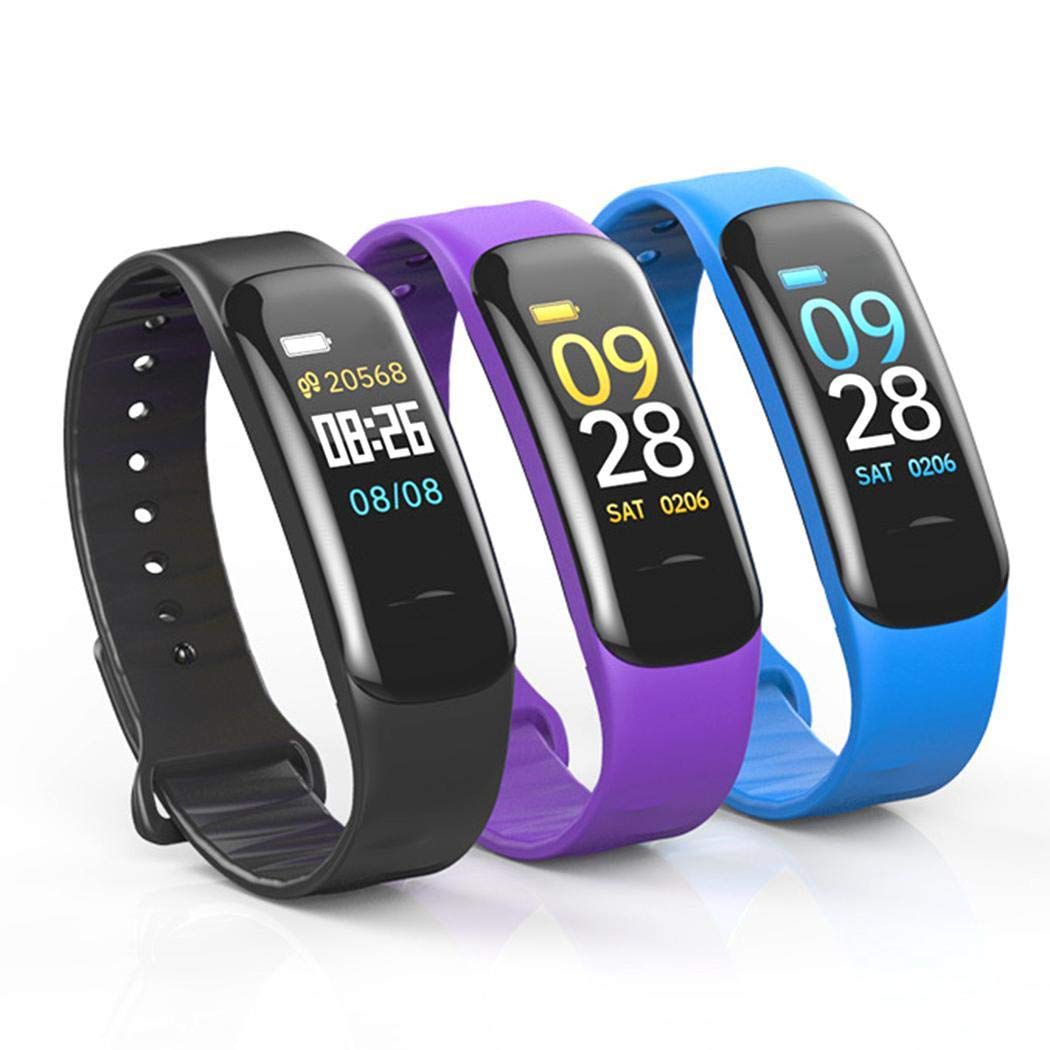 Zimrio Bracelet Bluetooth C1 Pression artérielle Fréquence Cardiaque Etanche Bluetooth Sport Montres connectées