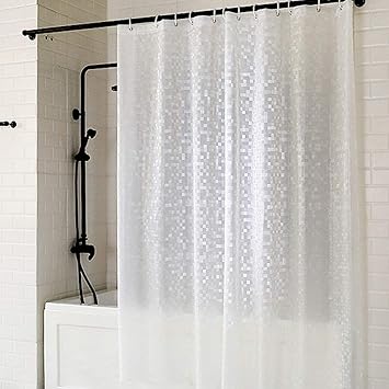 Amazon Com Eforcurtain Extra Long Size 72 By 75 Inch Vinyl Shower