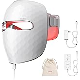 Ulike ReGlow LED Light Therapy Mask, Red Light Therapy for Face, 4 Modes with Red, Blue, Yellow & Infrared Lights for Reduce Acne & Anti-Aging, Eye-Protection, 272 Beads, Remote Control,White