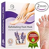 NEW 2018 Exfoliating Foot Peel Mask For Soft Touch 2 Pairs Baby Foot Peel - Peeling Away Calluses Dead Skin Remover for Feet - Repair Rough Heels - Lavender Baby Feet