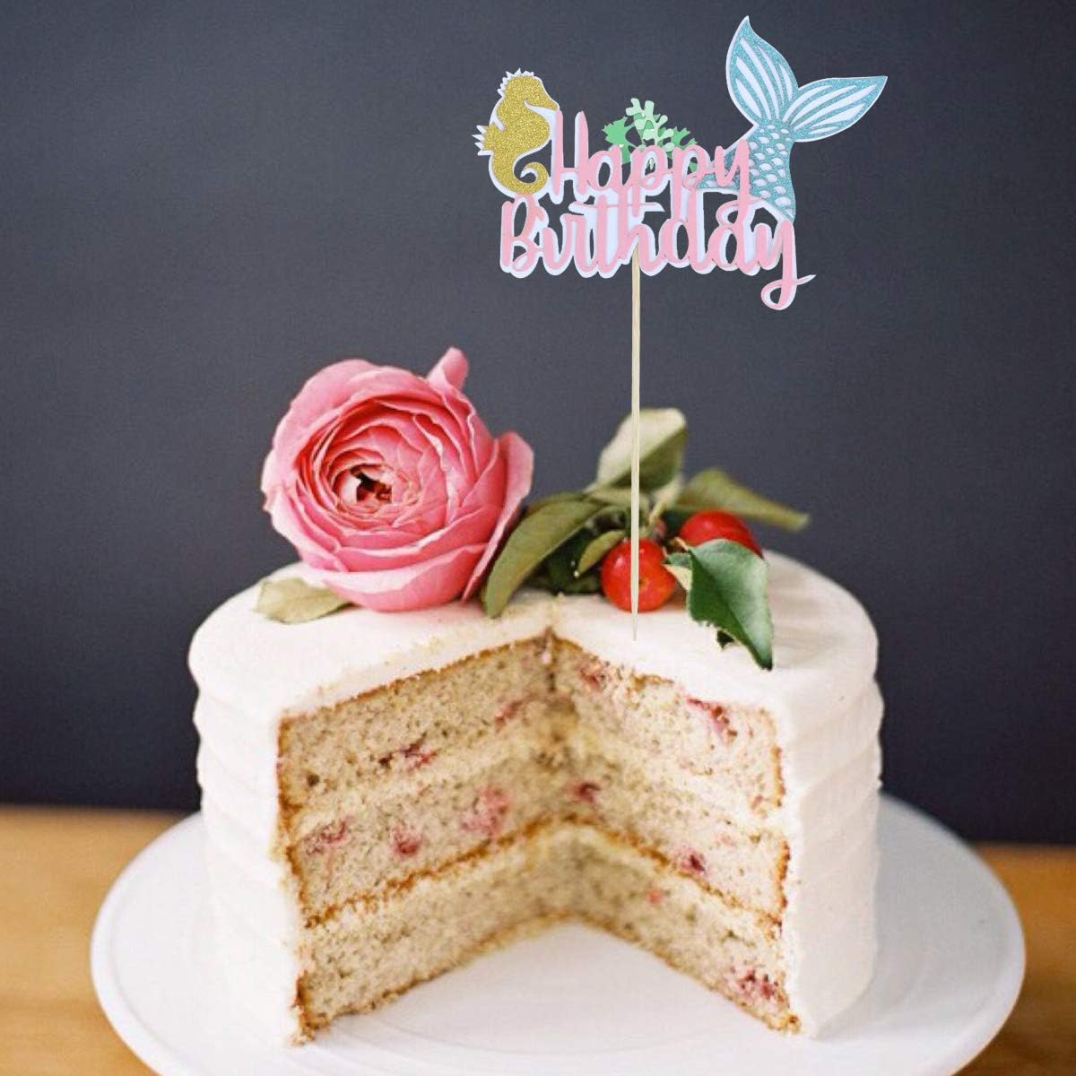 Bola Rung Decoration Topper Pour Gateau Fete Danniversaire Cake Decorations Cupcake Toppers Happy Birthday Fleurs Gateaux Topper Convient A Tous Les Ages Cuisine Et Maison Accessoires De Decoration De Gateau Schoolofbabywearing Com