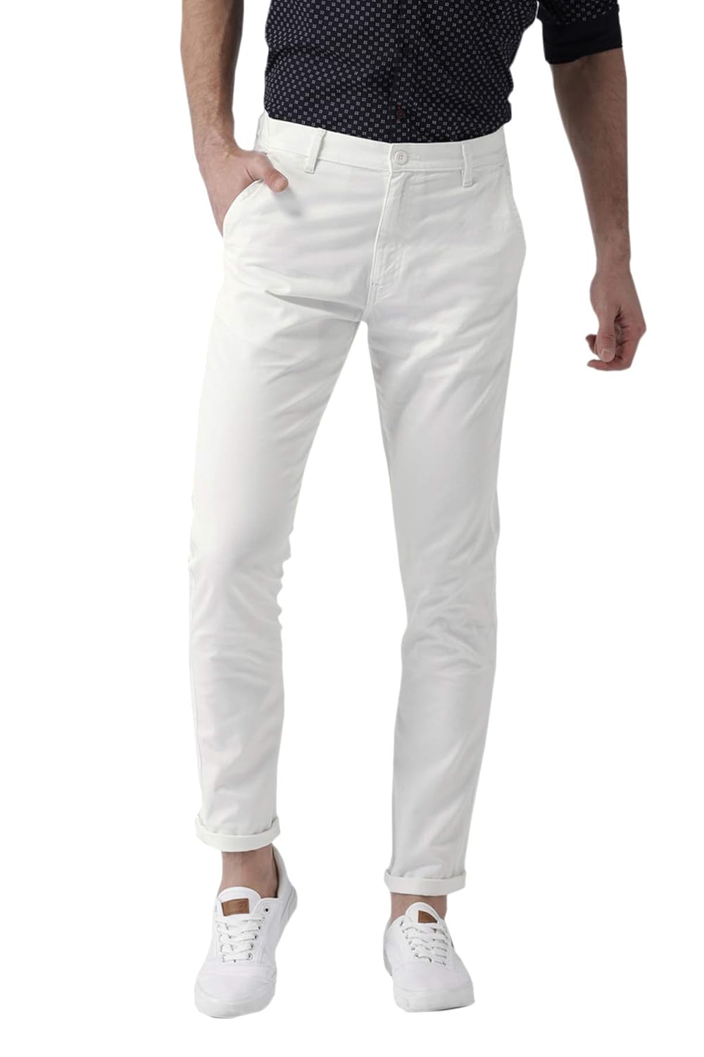 white chinos