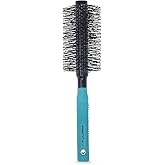 Spornette Double Stranded XL Round Brush, Nylon Bristles - Round Brush for Straightening, Anti-Frizz, Detangling, Volumizing - Styling for Wavy & Curly, Medium & Long Hair Lengths (2.25 Inches)