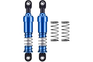 YSKMLOLP 75mm-115mm Big Bore Shocks, RC Crawler Shocks for 1/10 RC Crawler LCG Chassis Gspeed V3 Element Enduro SCX10 TRX4 Gamde R1 Comp Builds DIY (Blue 85mm 2pcs)