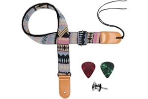 Eyeshot Ukulele Strap, Adjustable Hawaiian Colored Woven Ukelele Shoulder Strap, Suitable for Soprano Concert Tenor Baritone String Instruments
