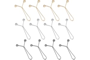 CORHAD 30Pcs Jean Waist Tightener Clips - Metal Pants Fitting Clips - Adjustable Waist Clamp - No Sew Trouser Cincher for Jea