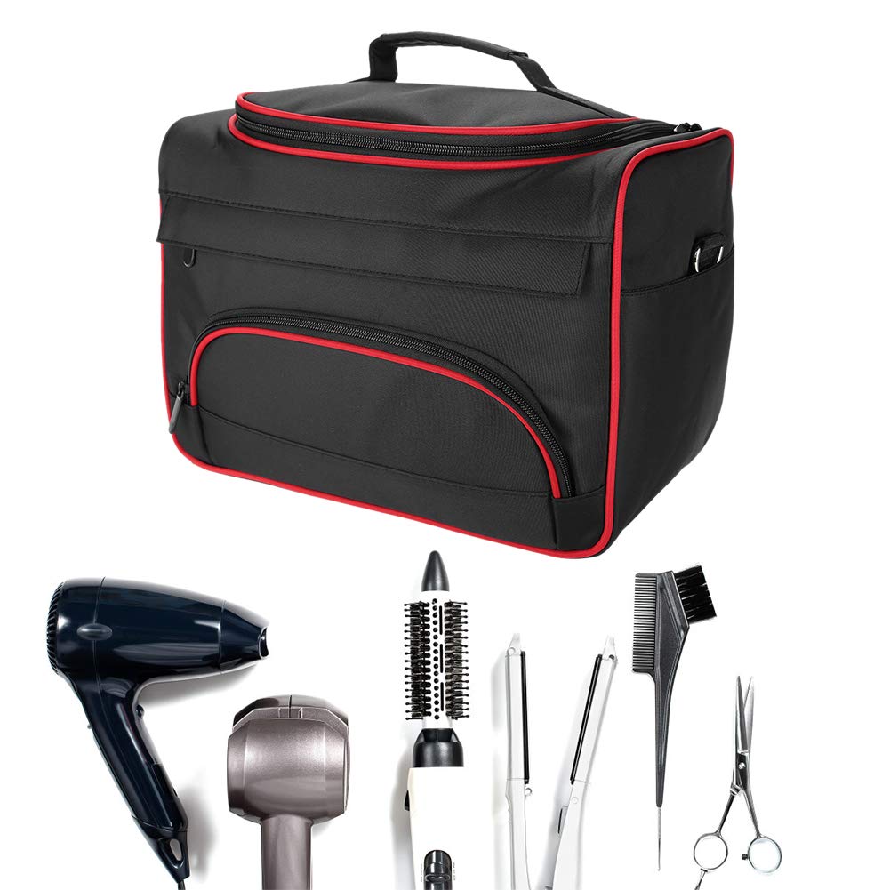 Hairdressing Bag, Large Capacity Pro Hair Equipment Tool Carrying Bag Travel Storage Case Styling Storage Hair Cutting Bag Hairstyling Toolkit Makeup Bag for Household