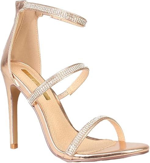 gold embellished heels