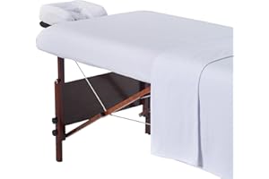 Master Massage Cotton Flannel Sheets Set (3 Piece Set) Massage Table Cover Set, Beauty Salon SPA Bed Replacement Cover, Inclu