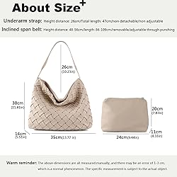 JINMANXUE Women Boston Bag Woven Vegan Leather