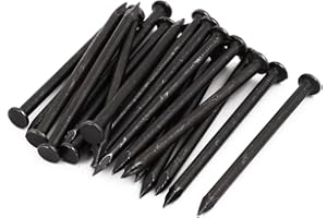 uxcell Hardware Nails 3-inch Length Carbon Steel Point Tip Wall Cement Nail Black 20pcs