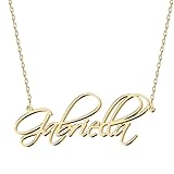 UMAGICBOX Personalized Gabriella Name Necklace 18K