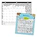 Blueline 2017 Academic Monthly Coloring Mini Desk Pad, Botanica, August to July, 11 x 8.5 inches (CA2917211-17)