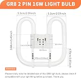 Akynite 16W 2D Square GR8 2-Pin Warm White 3500K CFL Lamp 230V view 7