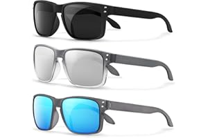 KUGUAOK Polarized Square Sunglasses For Men and Women Matte Finish Sun Glasses UV Protection Glasses