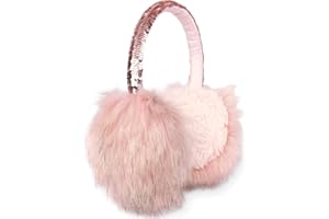 Gifts Treat Earmuffs Girls Ear Muffs Sequins Kids Winter Warm Ear Covers in Plush and Flip Sequin Design