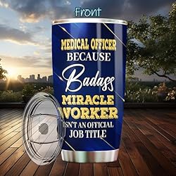 MONIZILUCKY Medical Officer Tumbler Stainless Steel