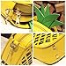 Kukoo Girl Leather Cross Body Bag Pineapple Shaped Creative Single Shoulder Bag Fashion Bag