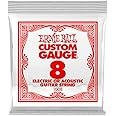Ernie Ball Nickel Plain Single Guitar String .008 Gauge 6-Pack