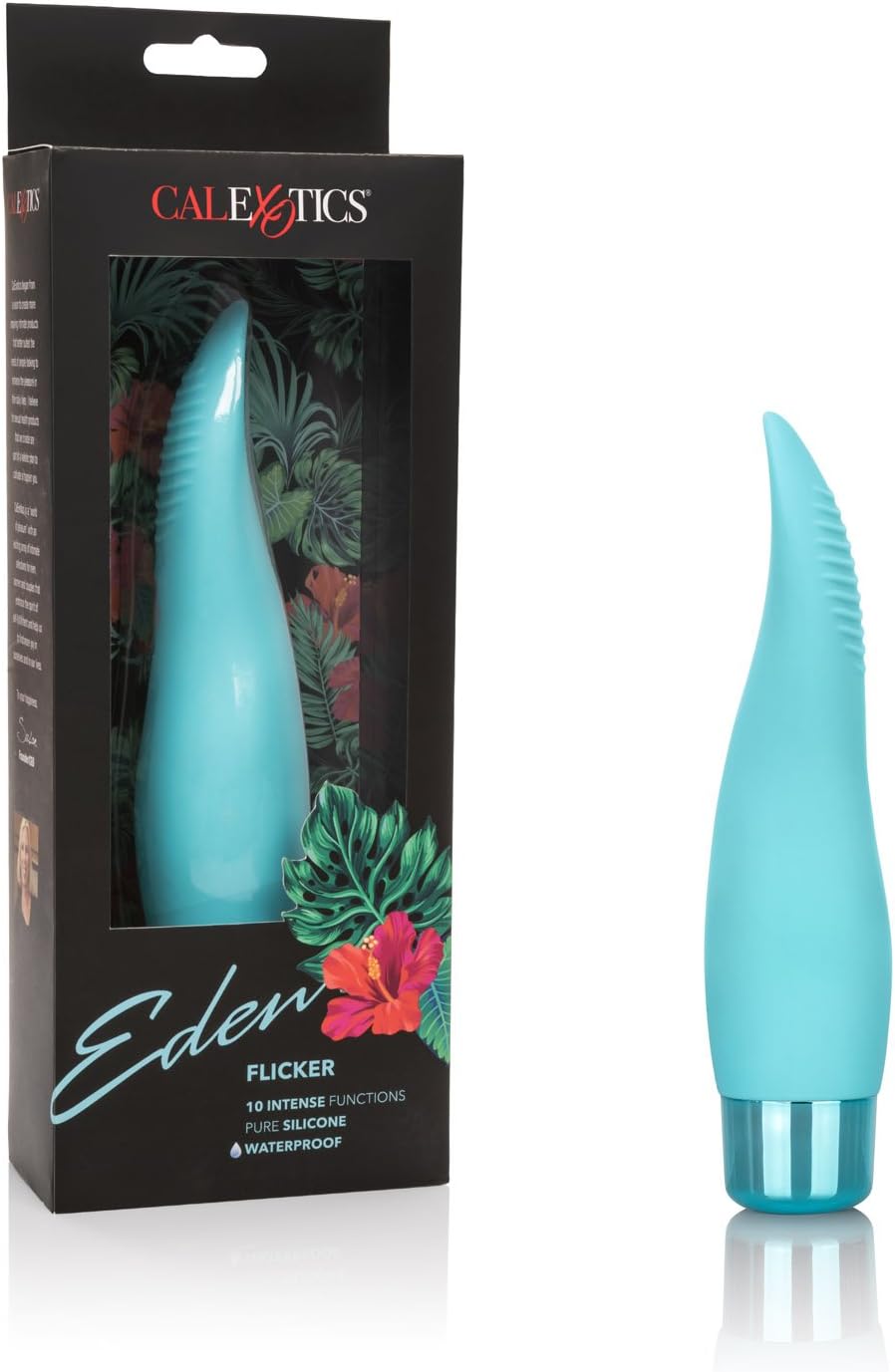 Eden Flicker Clitoral Stimulator 10 Function Waterproof, Blue
