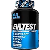 EVL Complete Testosterone Booster for Men - Post Workout Recovery Testosterone Supplement with DIM Plus D Aspartic Acid and Tribulus - EVLTest Estrogen Blocker for Men Post Workout Supplement
