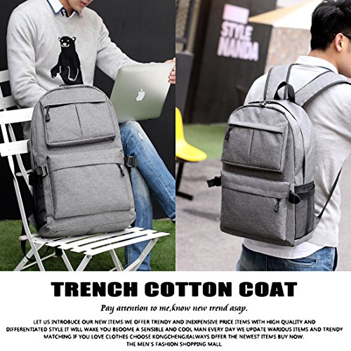 image for Laptop Backpack, Lmeison 15.6 Inch College Backpack with USB Charging 