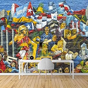 Wall Mural Graffiti Removable Wallpaper Wall Sticker for Bedroom Living Room - 66x96 inches