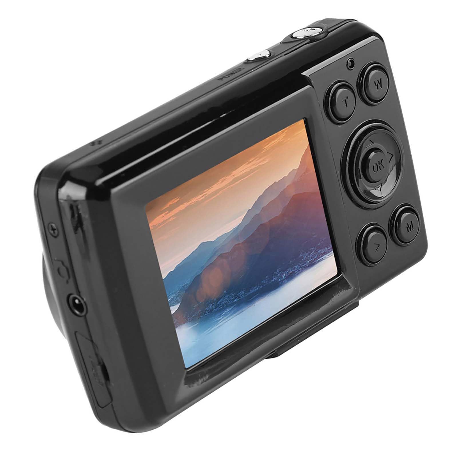 HD Mini Digital Cameras, Point and Shoot Digital Cameras 2.4-inch 16MP 720P 30FPS 4X-Zoom Video Camera Camcorder for Teenager,Digital Compact Cameras Black