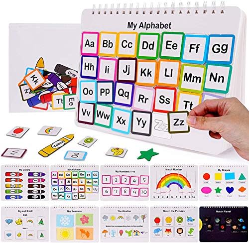 HAN-MM Busy Board Busy Book Sensory Toy Flash Cards Workbook