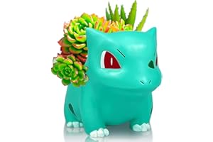 DOPHYRANIX 4.5'' Planter Pot Succulent Flowerpot Indoor Flower Plant Pots Great for Succulents, Flowers, Herbs, Cactus, House and Office Décor, Green